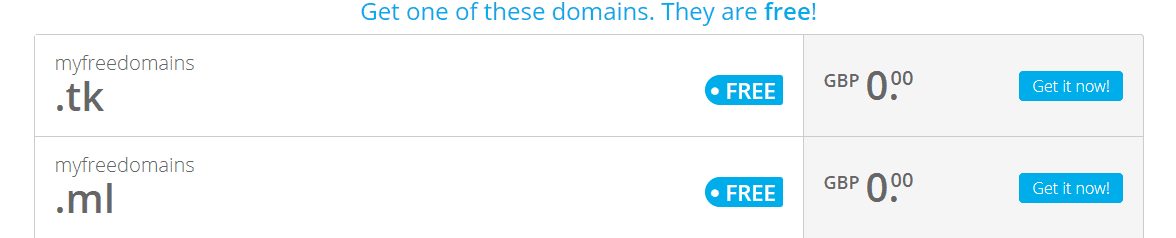 .tk and .ml domains