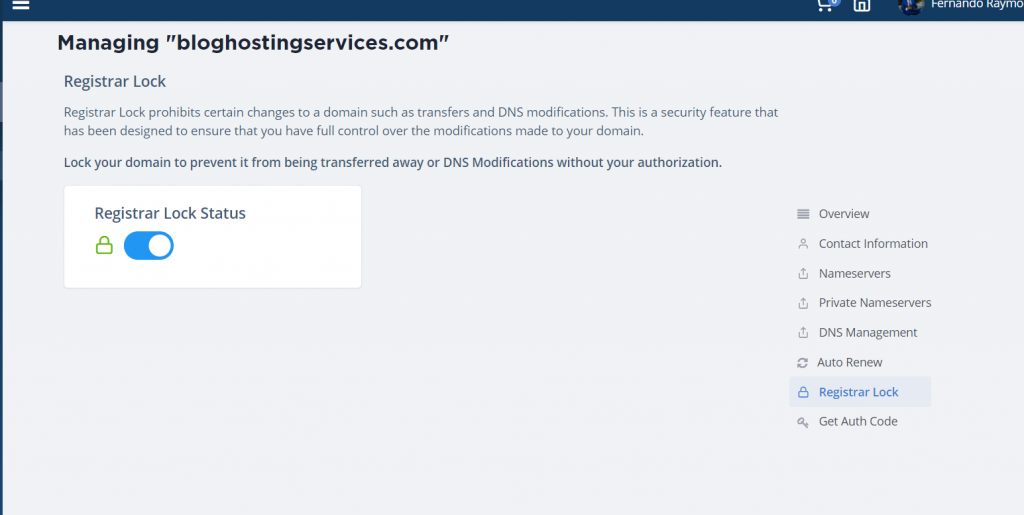 lock registrar lock for pbn