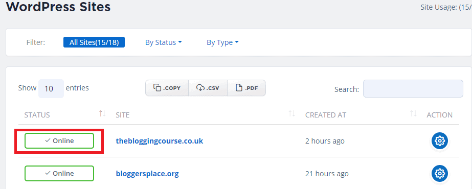 host an exabytes domain