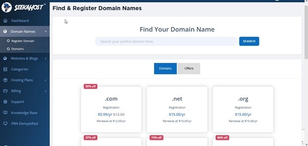 SeekaHost-managed-WP-panel