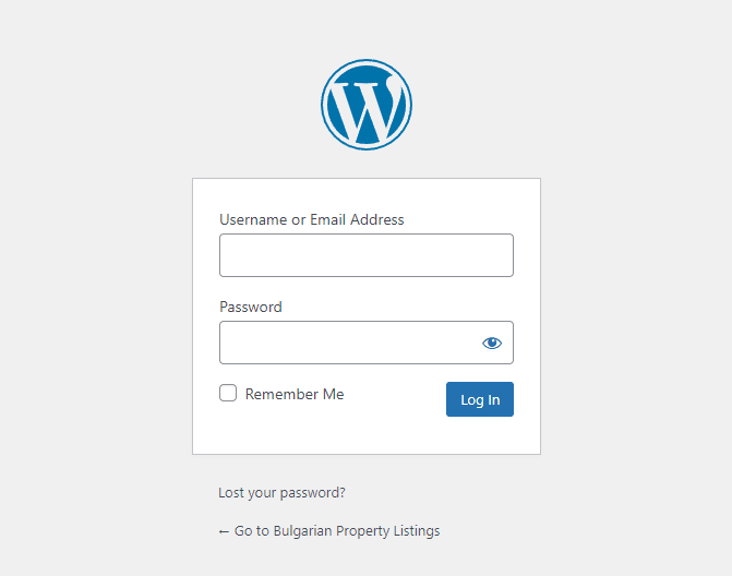 login and transfer WordPress site