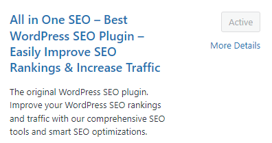 best wordpress plugins for blogs AIOSEO