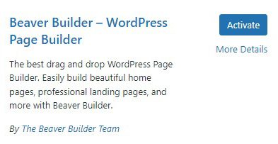 beaver page builder for wordpress