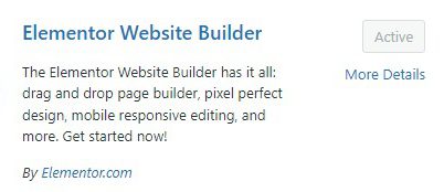elementor page builder plugin
