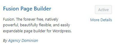 fusion wordpress page builder