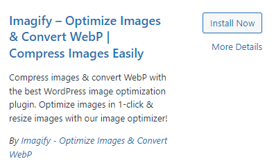 imagify image optimization plugin wordpress