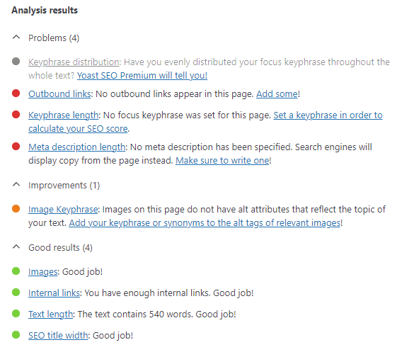 seo plugin analysis yoast