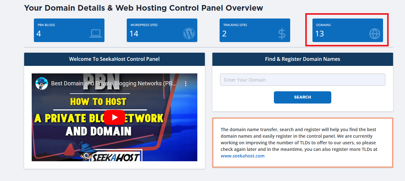 domain management for nl domain