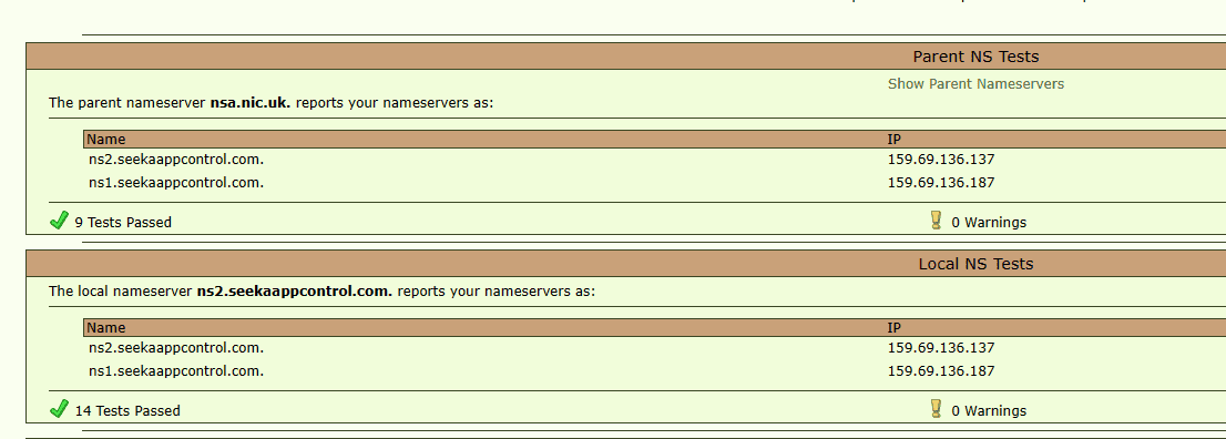 leaf dns check